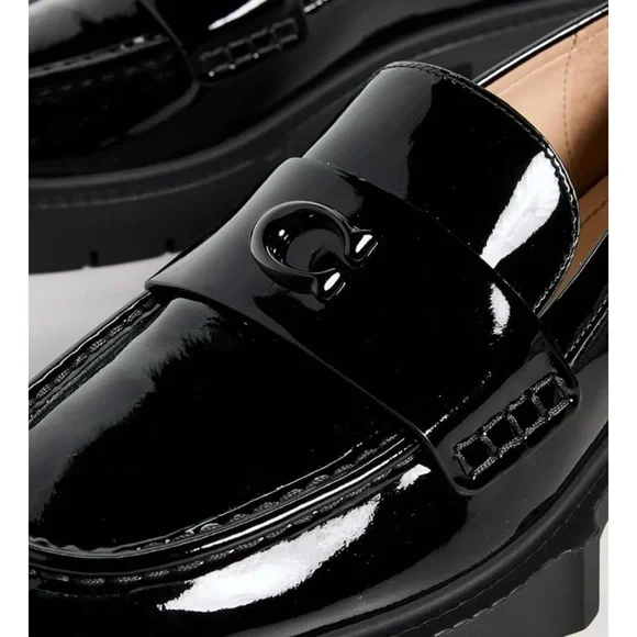 NWT Coach Women's Leah Patent Leather Loafer size 8 1/2 - Picture 6 of 6